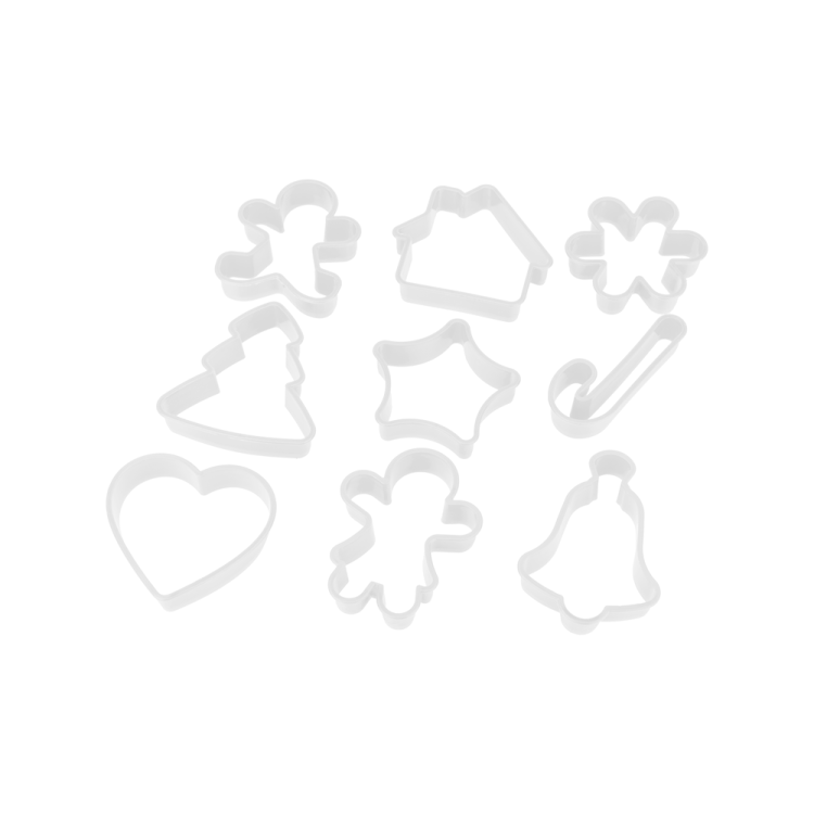 Wykrawaczki plastikowe Boże Narodzenie zestaw 9 sztuk